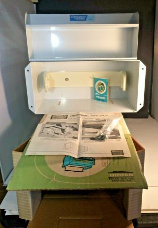 Broan Stowaway Paper Towel Dispenser And Shelf Old Stock White