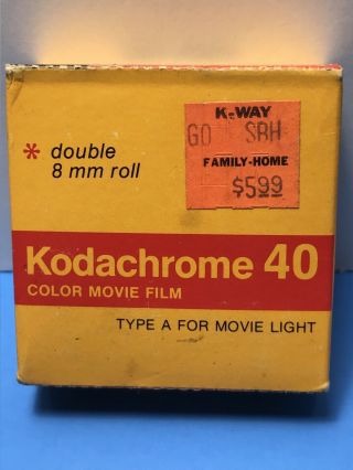 Vtg Kodak Kma 459 Type A Kodachrome 40 Movie Film 25ft Double 8 Mm Exp.  12/1980