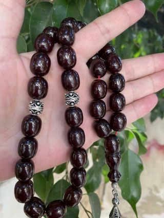 Handmade Islamic Prayer 33 Beads German Faturan Rosary Misbaha Tasbih 88 gram 2