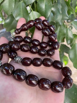 Handmade Islamic Prayer 33 Beads German Faturan Rosary Misbaha Tasbih 88 gram 3
