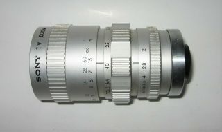 Sony Tv Zoom Lens F=16 - 64mm 1:2 Camera Lens Japan No.  182216