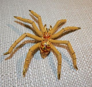 Vintage Joan Rivers Tarantula Spider Dimensional XL Brooch Pin 2