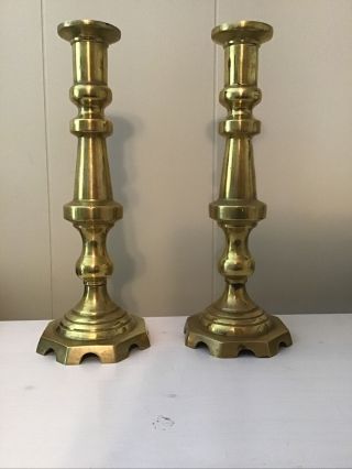 Pair Vintage Brass Candle Holder Candlestick Events Parties Wedding