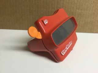 Vintage Red View Master Viewer,  Orange Handle,  Has Been Recently