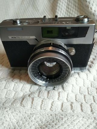 Petri 7s 35mm Film Rangefinder Camera With Petri Lens F - 1.  8 45mm.  Orig Case