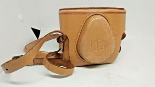 Bolsey Model C Tan Leather Camera Case Vintage