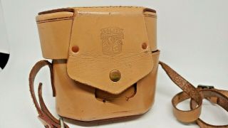 Bolsey Model C Tan Leather Camera Case Vintage 3