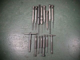 Old Vintage Machining Tools Machinist Starrett Scribes,  Small Gages Group