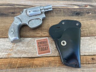 Vintage Franz Loc Black Leather Holster For Small 2 " J Revolver Chief Detective