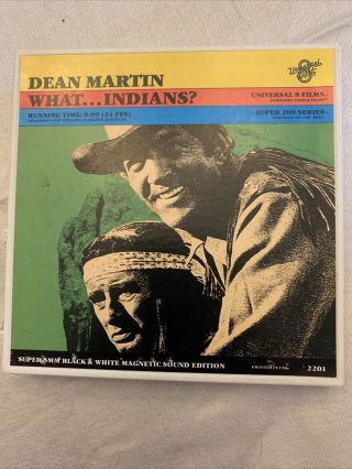 Vintage Film Dean Martin.  What Indians? 8mm B/w Magnetic Sound Edition