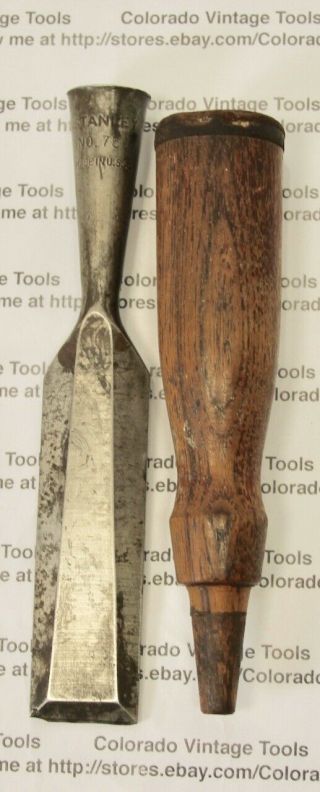 1/2 " ” Stanley No.  750 Socket Style Wood Chisel - Vintage Hand Tool