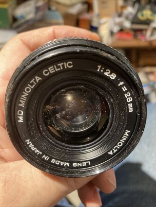 Minolta Md Celtic 28mm 1:2.  8 Lens