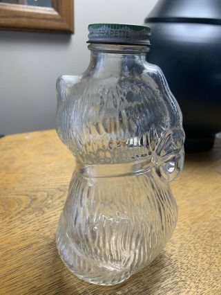 Rare CAT / KITTEN Vintage Grapette Family Beverage Syrup Glass Jar Bottle Bank 3
