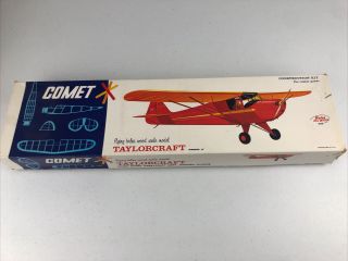 Vintage Comet Taylorcraft Wood Model Airplane Kit 3505 54 " Wing Span