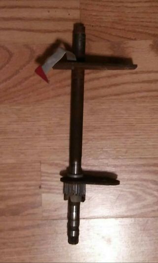 Craftsman 103 8 " Vintage Table Saw Control Shaft W/ Pin And Drive Gear,  Plate