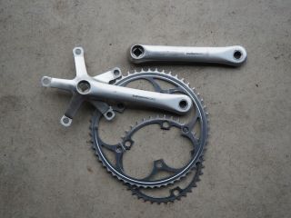 Vintage Shimano 600 Crankset - Fc - 6400 Double Road Crank Arms With Chainrings