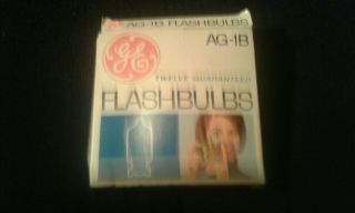 Vintage General Electric Ge Ag - 1b Ag1b Flashbulbs Flash Bulbs Set Of 6