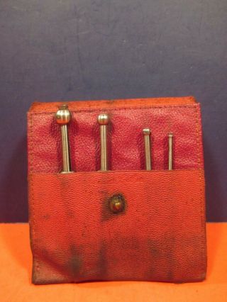 Vintage L.  S.  Starrett No.  829 (a,  B,  C,  D),  Small Hole Gauge Set