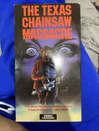Vintage The Texas Chainsaw Massacre 1974 Vhs Video Treasures Slasher Horror Cult
