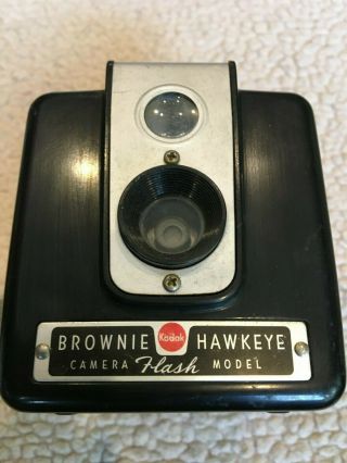 Vintage Kodak Brownie Hawkeye Flash Model Camera - Great Collector 