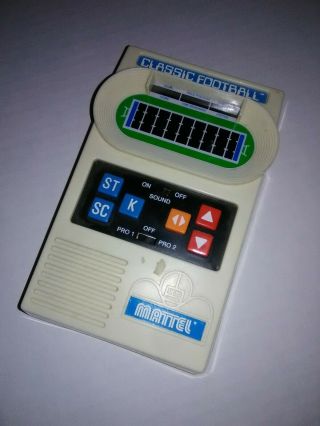 Vintage Handheld Electronic 2000 Mattel Classic Football Game
