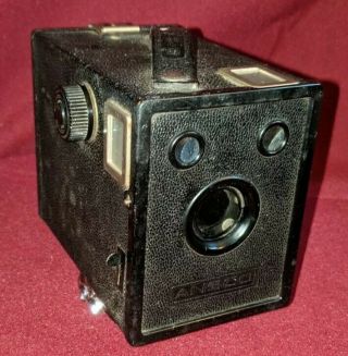 Agfa Ansco B - 2 Cadet Antique Vintage Box Snap Shot Film Camera Estate