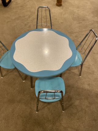 Vintage 1950s Style Kids Table And Chairs