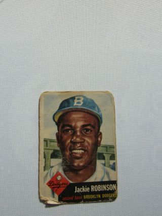 Coillectibles Sports Memorabilia Baseball Trading Cards Jackie Robinsin 1953