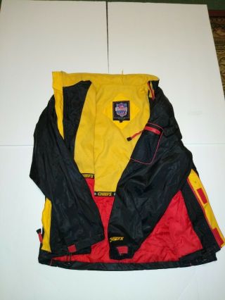 Vintage Kansas City Chiefs Nfl Game Day By Essex Lined Jacket With Zipper Hood L