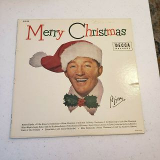 Bing Crosby Merry Christmas Vintage Vinyl Lp White Christmas,  Decca Dl 8128