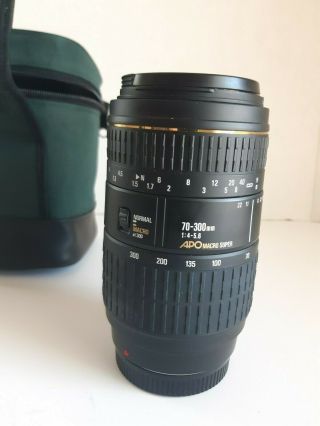 Sigma 70 - 300mm f/4 - 5.  6 APO Macro EF Lens With Case 2