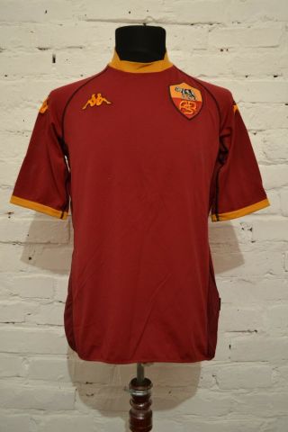 Vintage As Roma 2002/2003 Home Football Shirt Jersey Kappa Calcio Maglia Mens Xl