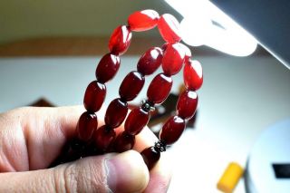 Handmade German Faturan Rosary Islamic Prayer 33 Beads Misbaha Tasbih 60 grm Red 2