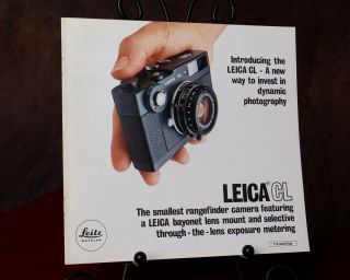 Leica/leitz Cl Compact Rangefinder Camera Booklet 1974 Rare,  Old,  Vintage