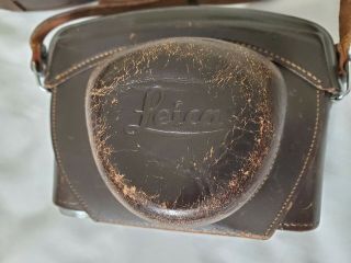 Vintage Leica Brown Leather Camera Case w/ Strap - M2/M3 Ernst Leitz 2
