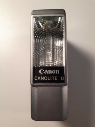 2 Canon Vintage Flashes - Canolite D / Gold Crest With Cases -