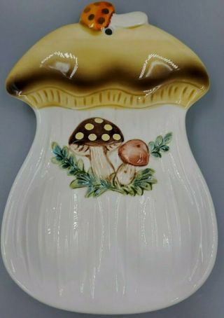 Vintage 1978 - Merry Mushroom - Spoon Rest - Sears And Roebuck - Made In Japan