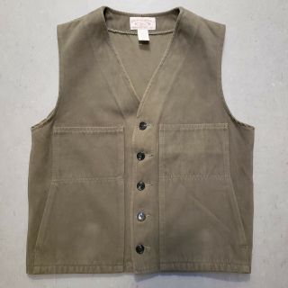 Vtg 80s Cc Filson 100 Cotton Moleskin Mackinaw Pocket Vest Sz 42 Style 820 Rare