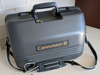 Vintage Canon E08 Canovision 8mm video camera / recorder bundle with case 2