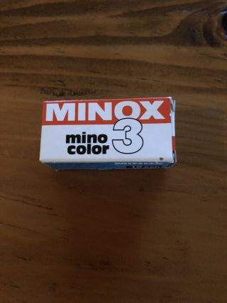 Minox Color Film Mino Color3 15 Exposures Exp Jun 87 Iso 100/21 Asa 100 21 Din