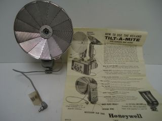 Honeywell Heiland Tilt - A - Mite Fan Light - Meter Flash Vintage.