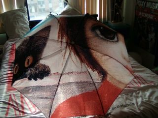 Margaret Keane Girl With Cat Big Eyes 48 X 48 " Umbrella Polyester
