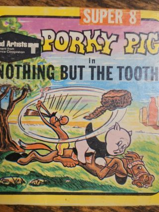 Vintage Porky Pig - Nothing But The Tooth 8mm Film No.  5541 United Artists