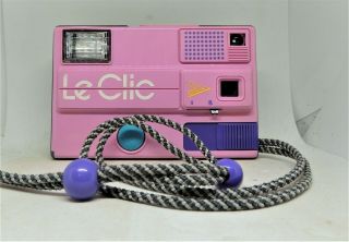 Vintage Le Clic Pink Disc Camera