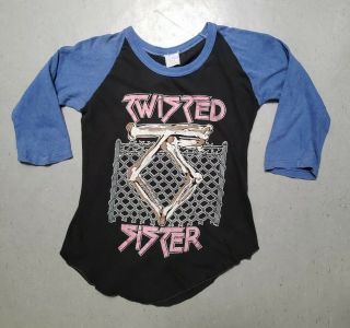 Vtg Official Twisted Sister I Wanna Rock Tour T - Shirt Concert Tee Sz M