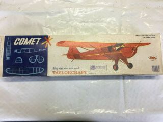 Vintage Comet Taylorcraft Wood Model Airplane Kit 3505 54 " Wing Span