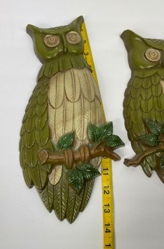 Vintage 1960s Wall Owls set of 3 great character Wall Art Mid Century Mod 3