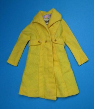 Vintage Barbie - The Yellow Go 1816 - Sears Exclusive Yellow Coat Htf