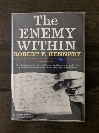 The Enemy Within By Robert F.  Kennedy Signed,  Provenance: Nan Schwab