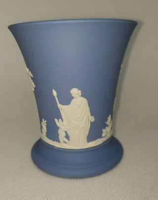 Vintage Wedgwood Jasperware Blue 3 - 3/4 " Cup/vase